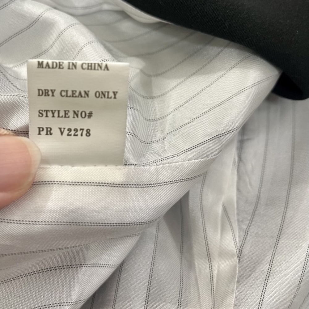 Insight Black Open Front Drape Tuxedo Style Vest … - image 6